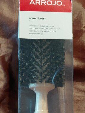 NIDB Arrojo Large Boar Bristle Round Hair Brush (AP B7)